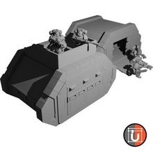 rápido desplegable búnker 28mm mesa juego guerra azar terreno juguete 3d print model - Mito3D