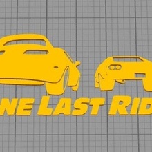fast furious ride wallart art 3d print model - Mito3D