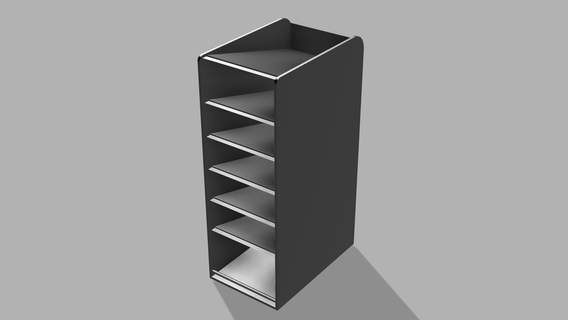 rápido modular escritorio organizador alojamiento oficina impresión 3d print model - Mito3D