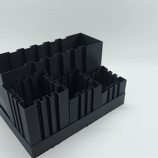 fast print large capacity pen holder 3D print model - Mito3D
