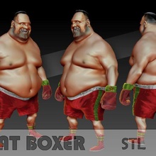 Fett Boxer stl 3d print model - Mito3D