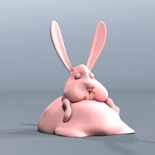 grasso bunbun vari il coniglio mostro domestico la pasqua carino c4d coniglietto animale 3d artist mag 3dartistmag 3d print model - Mito3D