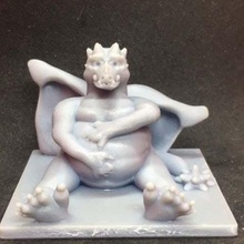 fat dragon game belly ache dd stomach toy 3d print model - Mito3D