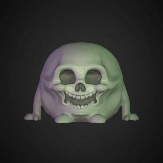 fat funny skull Art 3d print model - Mito3D