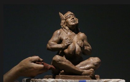 şişman Hermes Kadın heykel el yapımı 3d print model - Mito3D