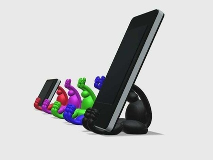 fat man phone holder 3d print model - Mito3D