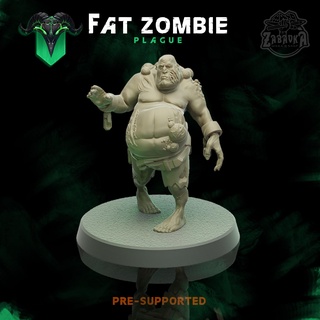 fat zombie army battle board fantasy game miniatures undead wargame 28mm plague 32mm 3d print model - Mito3D
