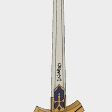 destino permanecer noche s excalibur cosplay vida Talla apuntalar sable espada accesorios 3d print model - Mito3D