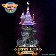 fates - dice tower free wizard toy 3d print model - Mito3D