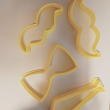 father's day cookie cutters 3d print model - Mito3D