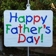 father's day hanging sign abbymath display hook hanger holder art mom mother mother’s parent gift present decor decoration home party celebration celebrate fun banner holiday holidays plaque happy dad father fathers papa daddy kids june 3d print model - Mito3D