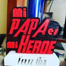 father's day my dad hero art love souvenir detail trophy fatherday happydayfather lovedad give 3d print model - Mito3D