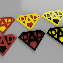 father's day super dad saucer 3d print model - Mito3D