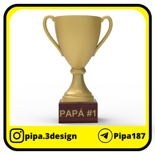 father's day trophy trophies dad father festive daddy 3d print model - Mito3D