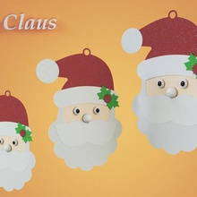 father christmas various ornament 3d print model - Mito3D
