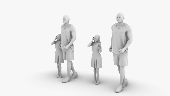 father daughter 3d print model - Mito3D