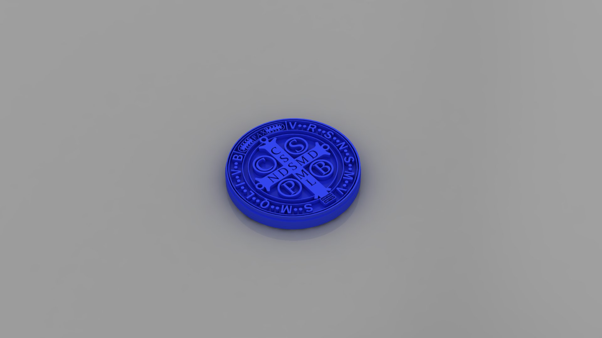 pai marianito medalha jóia religioso arte 3D print model - Mito3D