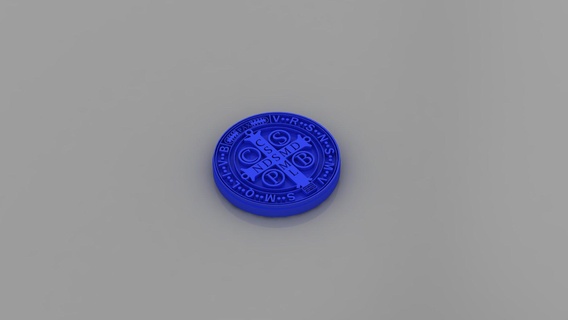 pai marianito medalha jóia religioso arte 3d print model - Mito3D