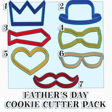 pai s dia - cortador de biscoito pack a casa o padre d del cookie 3d print model - Mito3D