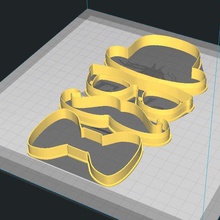 pai s cookies dia fondant de corte vários o cookie cortador 3d print model - Mito3D