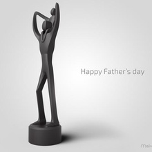 dia dos pais escultura a arte estátua troféu 3d print model - Mito3D