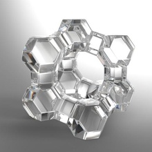 faujasite vari di cristallo molecola zeolite ingegneria 3d print model - Mito3D