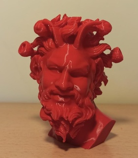 faun pompei head creatures art imaginary legends characters 3d print model - Mito3D