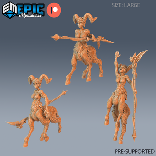 faun warlock set dnd miniature tabletop miniatures gaming monster 3d model rpg dndminis stl file epic-miniatures dndminiatures 3dprint 3dminiature printedminis 3dprinting dungeon fantasy roleplaying dragon warrior undead pre-supported 3d print model - Mito3D