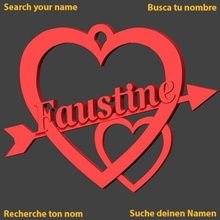 Faustine kalp aşk tanrısı Aşk aziz Valentin jch saint valentin sevgili sevgililer amoureux in gün 3d print model - Mito3D