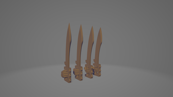 sahtekâr bıçaklar 30k yiyen dünya 3d print model - Mito3D