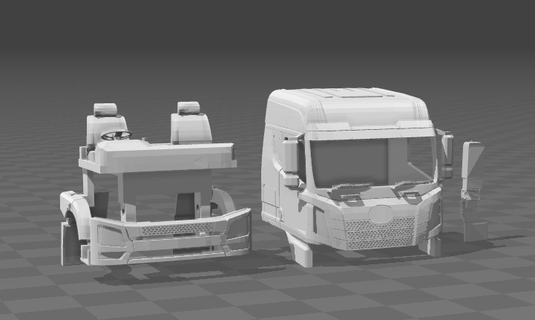 faw jh6 cabine kit Ferramentas fawjh6 veículo pesado vou levar 3dprinting 3d print model - Mito3D