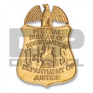 fbi badge license plate 3d print model - Mito3D