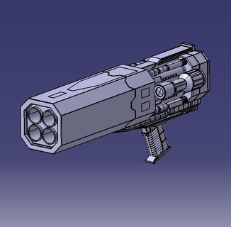 fc 1 all one Pistole Spiel 3d print model - Mito3D