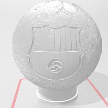 fc barcelona moon lamp football gift messi camp nou mond lune 3d print model - Mito3D