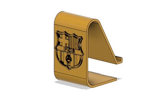 fc Barcelona teléfono soporte puerta estante bar logo fútbol 3d print model - Mito3D
