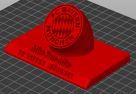fc Bayern nchen schild DEKO Film Wunder dc Rächer Endspiel Ironman fussball 3d print model - Mito3D