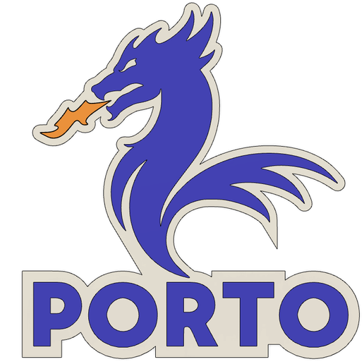 fc porto logotipo jogos fcp futebol Portugal 3D print model - Mito3D