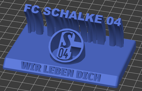 fc schalke 04 Schild Dekoration Film Wunder dc Rächer Finale Spiel Ironman Fußball Zeichen 3d print model - Mito3D