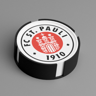 fc st pauli drinks cup supporters beer lid bundesliga coaster 1 football soccer cologne germany nrw 3d print model - Mito3D