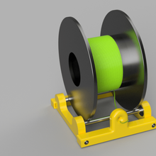 fdm 3d printer filament roller dispenser tool scroll roll 3d print model - Mito3D