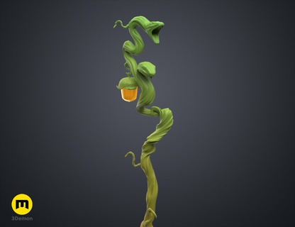 fearne calloway staff - critical role druid witch magic lamp snake rpg dnd adder faun elf 3d print model - Mito3D