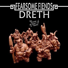fearsome fiends dreth game dragons dungeons fantasy games miniatures rpg wargames wargaming supportless boardgames monsters roleplaying tabletop dnd skirmish opentactics coilsofchaos demons ttrpg 3d print model - Mito3D