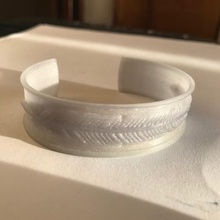 feather bracelet jewelry 3d print model - Mito3D