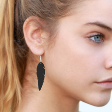 feather earing 3d print model - Mito3D