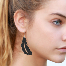 feather earing 3d print model - Mito3D