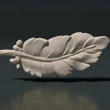feather iii art wings bird fly heaven 3d print model - Mito3D