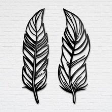 feathers - wall art set 2 tree home decor decoration life house room hope ender cnc fethers 3d print model - Mito3D