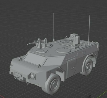 federal army vehicle fennek armed forces military amored armored model 3d print model - Mito3D