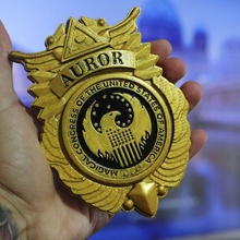 federal auror badge harry potter magical placa 3d print model - Mito3D