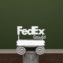 fedex ground logotipo a arte sinais de logotipos pé stand simples assim sinal frete chão fed ex é fácil awesomea 3dpicks 3d print model - Mito3D